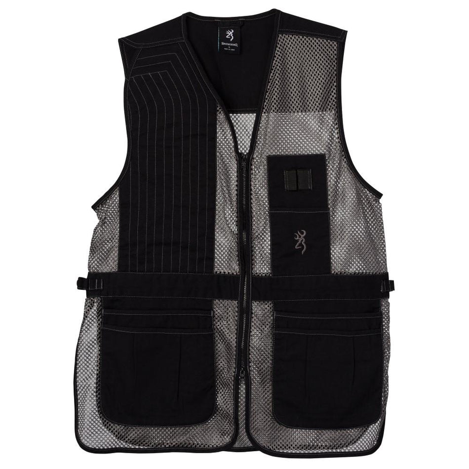 Browning Trapper Creek Mesh Shooting Vest Medium Grey