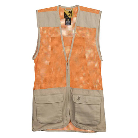 Browning Upland Dove Hunt Vest Large Blaze with Game Bag