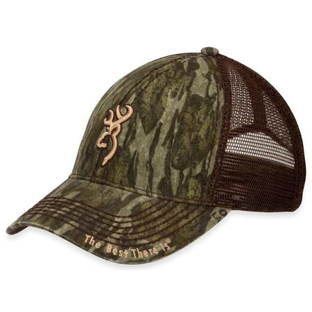 Browning Bozeman Mossy Oak Bottomland Hunting Cap - Six Panel Mesh Back