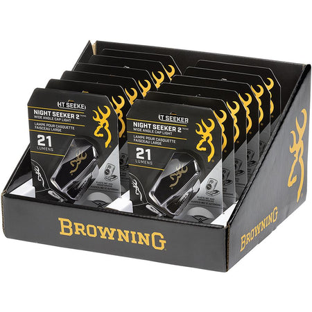 Browning Night Seeker 2 Wide Angle Hat Light 21 Lumens Display Pack of 12