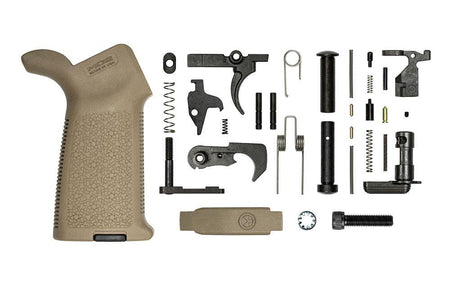 Aero Precision AR15 Lower Parts Kit with Magpul MOE Grip FDE