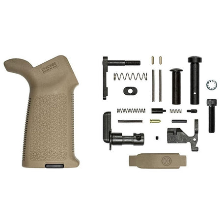 AR15 MOE Lower Parts Kit w/o FCG in FDE Finish