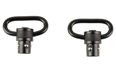Quake Claw Quick Detach Flush Cup Swivel Set, 2 Pack, Black Steel