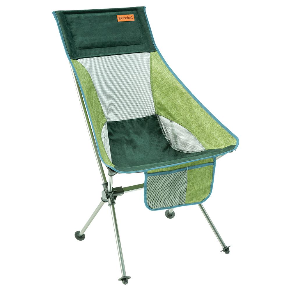 Eureka! Tagalong Comfort Folding Camp Chair Green 330 lb Capacity