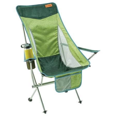 Eureka! Tagalong Highback Folding Camp Chair - Green with Beverage Holder