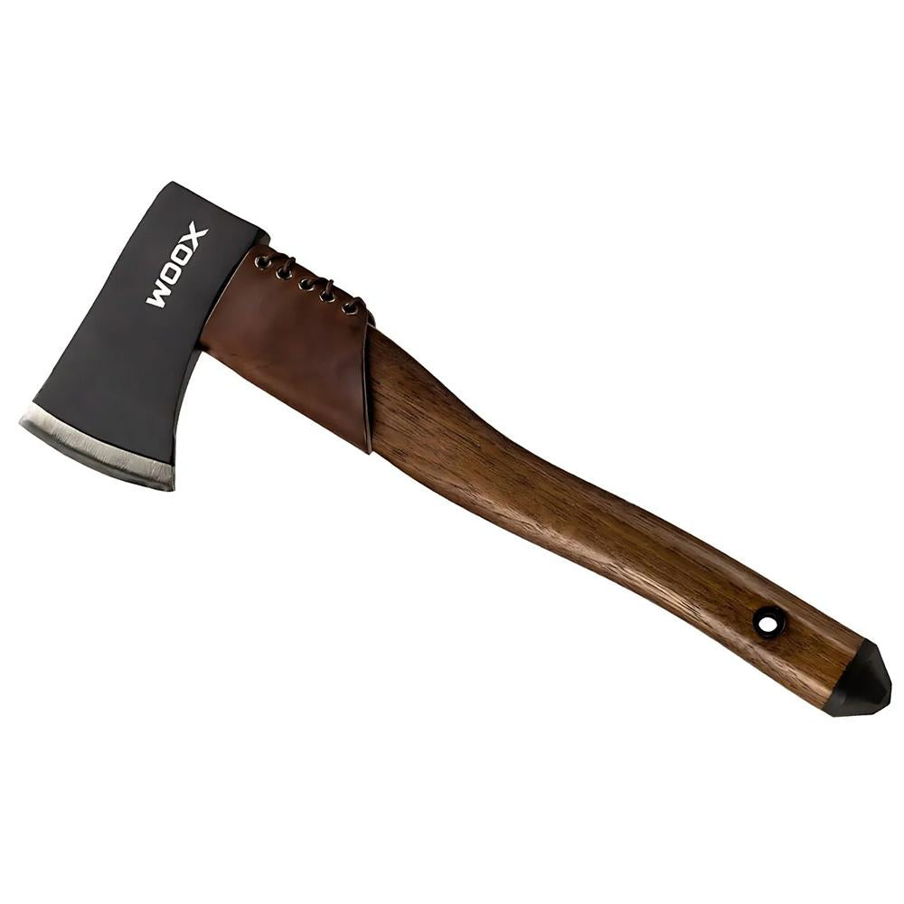 WOOX Ax1 Camping Tomahawk Axe - Walnut Handle with Leather Collar