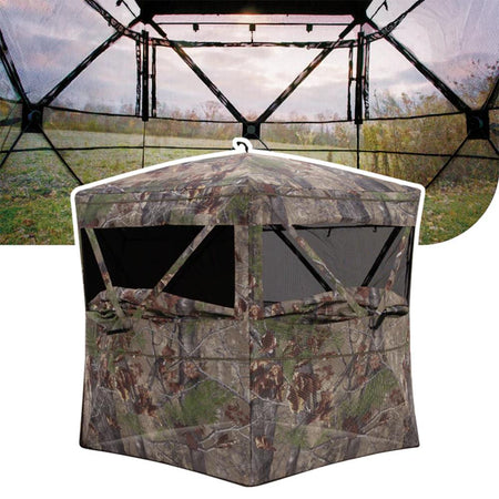 Barronett Blinds Insight 270-Degree View Ground Blind Bloodtrail Backwoods Camo