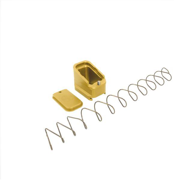 Shield Arms +5/+4 Round Magazine Extension for Glock 17/22/34/35/19X/45 Gold