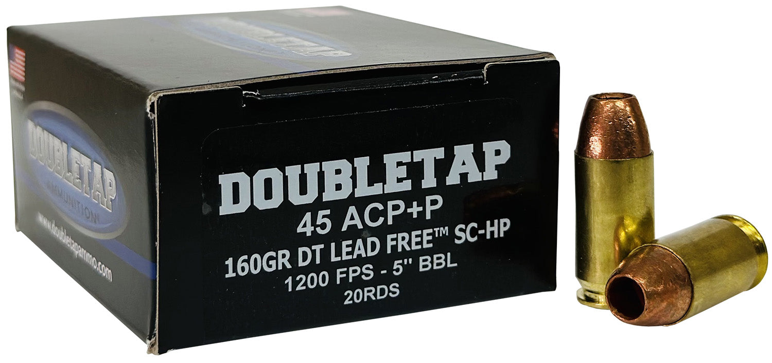 DoubleTap Lead Free Lead Free Hollow Point 160 Grain .45 ACP/Auto  091037349514