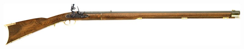 Traditions Kentucky 50 Caliber Flintlock 33.5" Blued Barrel Hardwood Stock Single Trigger