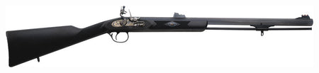 Traditions Deerhunter 50 Caliber Flintlock 24" Blued Octagonal Barrel Synthetic Muzzleloader