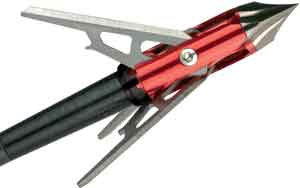 Rage Broadhead 3-Blade Shock Collar 100gr 1.6" Cutting Diameter 3-Pack
