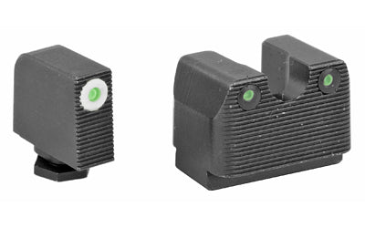 Rival Arms 3-Dot Tritium Night Sight, Green/White Outline, Fits Glock MOS 17 & 19