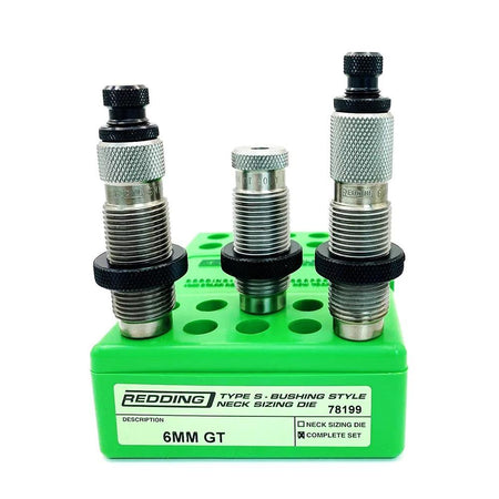 Redding Type-S Neck Sizing 3-Die Set for 6mm GT