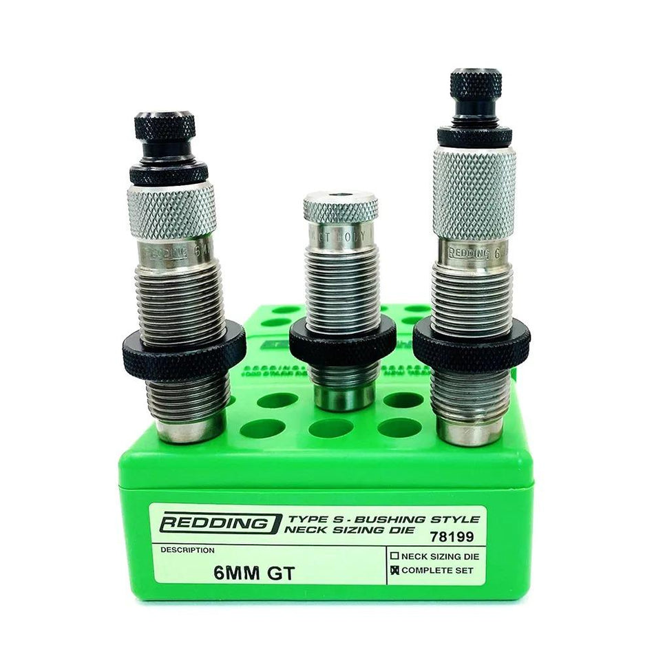 Redding Type-S Neck Sizing 3-Die Set for 6mm GT
