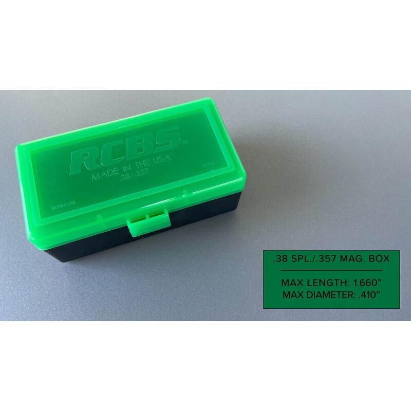 RCBS .357 Mag/.38 Special Translucent Ammo Storage Box