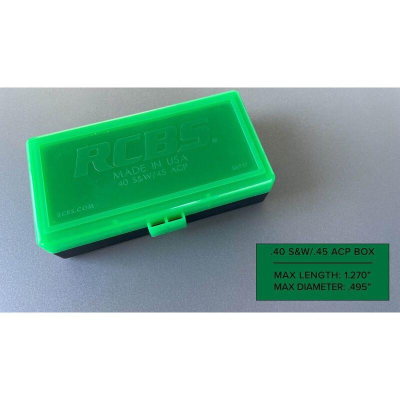 RCBS .45 ACP/.40 S&W Stackable Impact Resistant Ammo Box