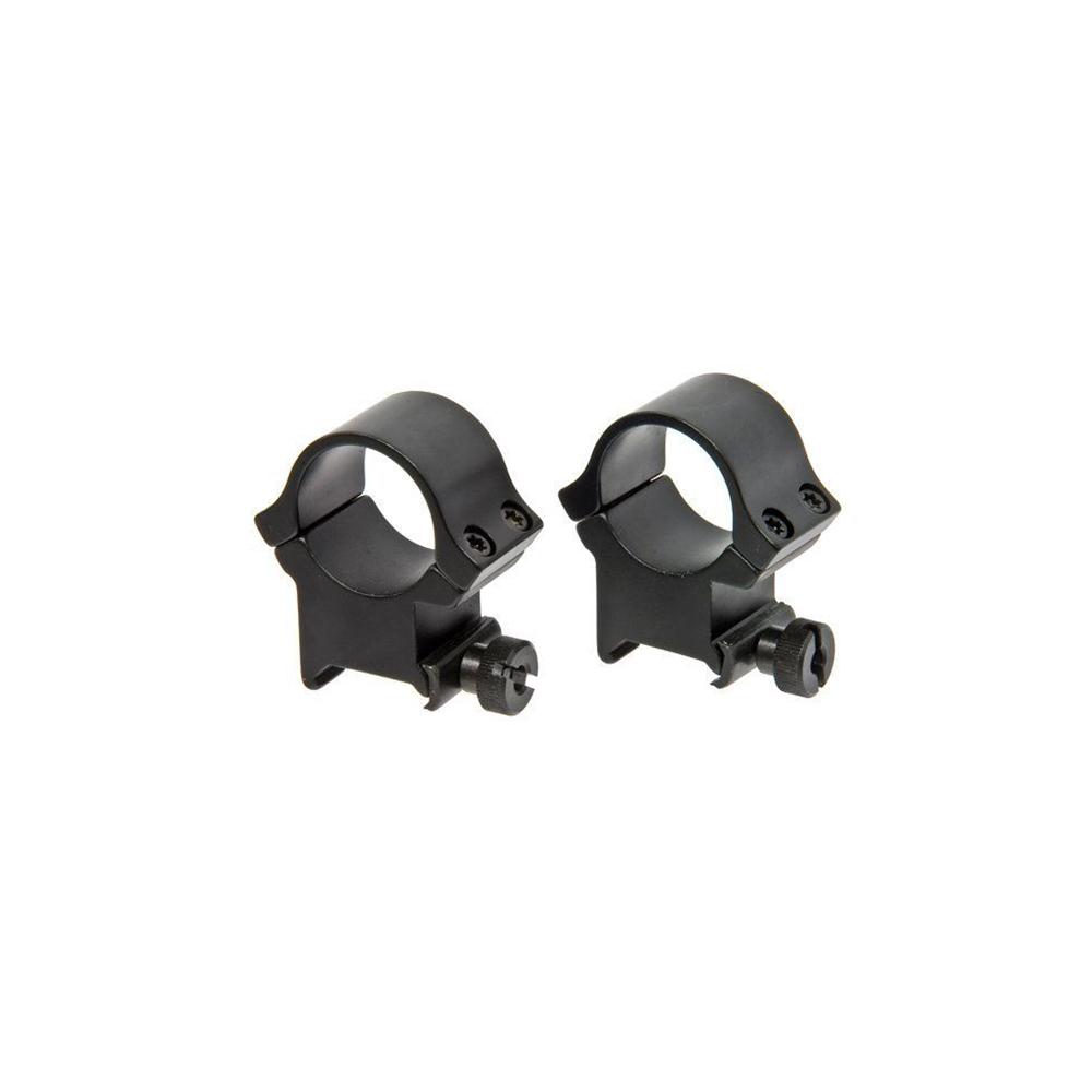 Redfield 1" High Matte Aluminum 4-Hole Scope Ring Set