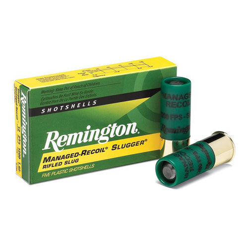 Remington 20290 Slugger Managed-Recoil 12 Gauge 2.75" 1oz Rifled Slug 1200 fps 047700336206