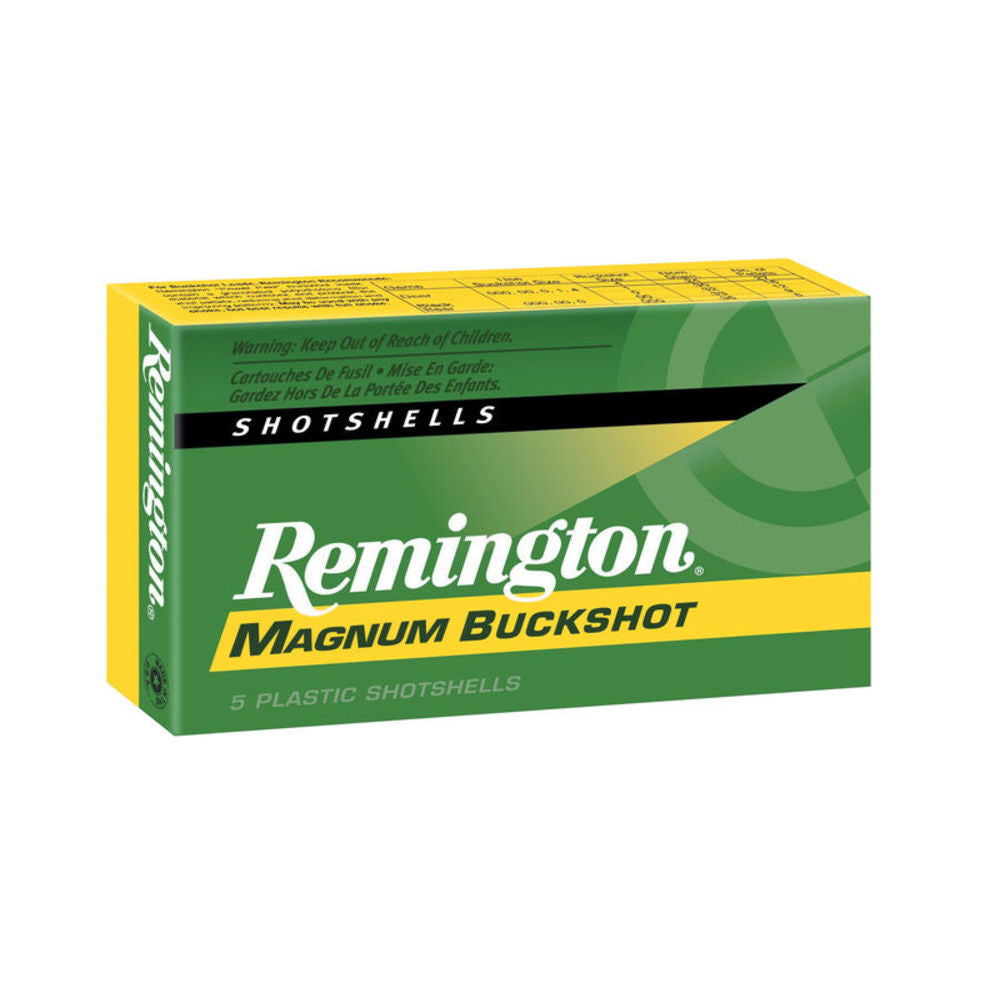 Remington 12 Gauge Shotgun Ammo Express Magnum 15 Pellets 3 in 1-7/8 oz 00 Buck