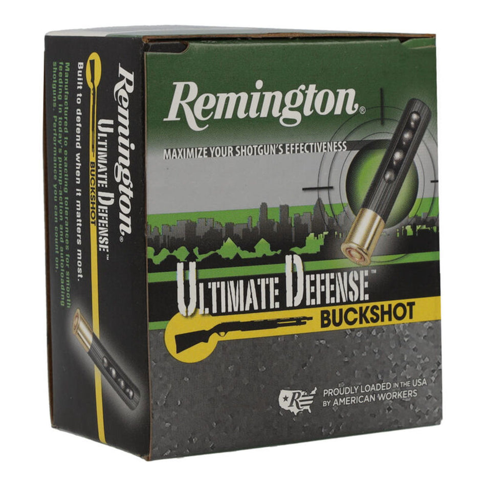 Remington .410 Bore Shotgun Ammo Ultimate Defense 5 Pellets 3 in 13/16 oz 000 Buck