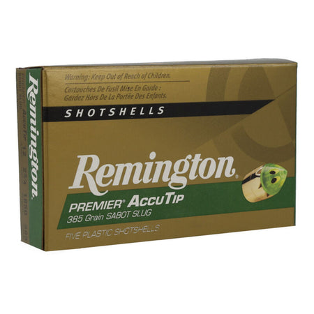 Remington 20727 Premier AccuTip Hunting 12 Gauge 2.75" 385 385Gr 1850 fps 047700333502