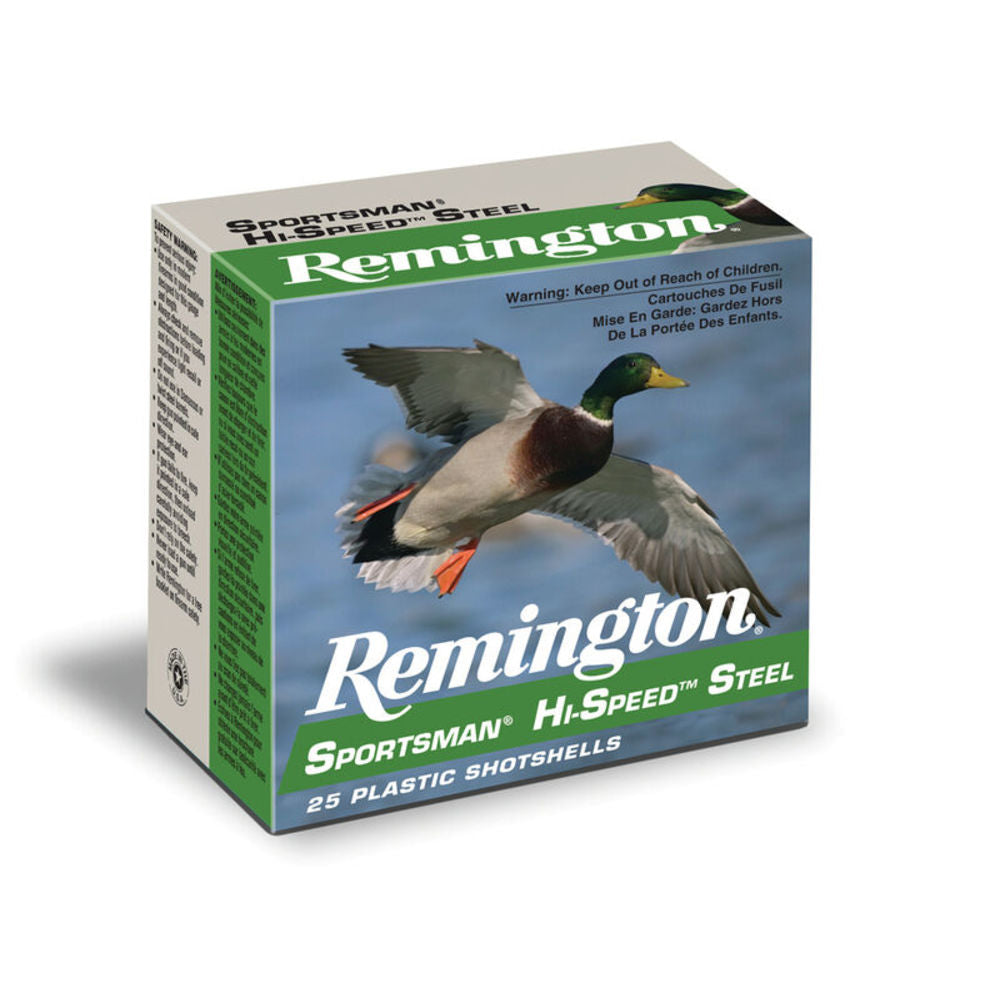 Remington 20791 Sportsman Hi-Speed Steel 12 Gauge 3" 1-1/4oz 1 Shot 1400 fps 047700341101