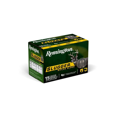 Remington 12 Gauge Shotgun Ammo Slugger Hunting Rifled Slug 2.75 in 1 oz Slug