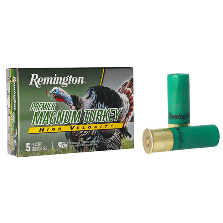 Remington 12 Gauge Shotgun Ammo Premier Magnum Turkey High Velocity Turkey 3 in 1-3/4 oz #4