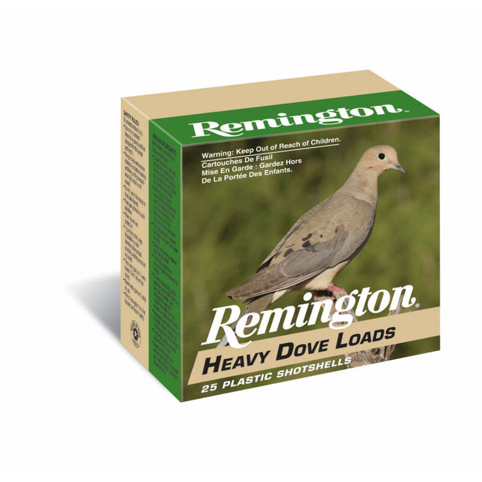 Remington 12 Gauge Shotgun Ammo Heavy Dove Loads Upland 2.75 in 1-1/8 oz #7.5