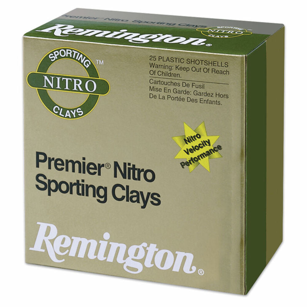 Remington 28 Gauge Shotgun Ammo Premier Nitro Gold Sporting Clay 2.75 in 3/4 oz #7.5
