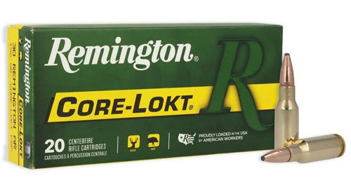 Remington .30 Remington AR Core-Lokt 150 grain Pointed Soft Point ammunition