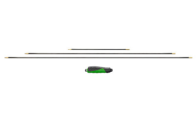 Remington Carbon Fiber Cleaning Rod Combo Set 3 Rods 12" 36" 40" 8-32 Threads Rotating Handle R16229