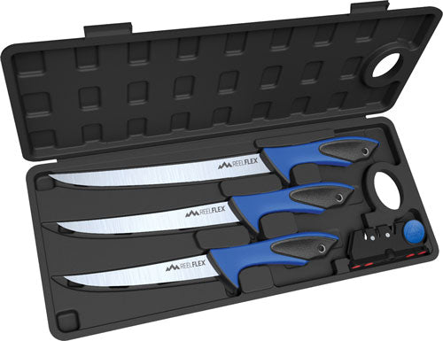 Outdoor Edge Reel Flex Pak 5-Piece Fillet Knife Set and Sharpener