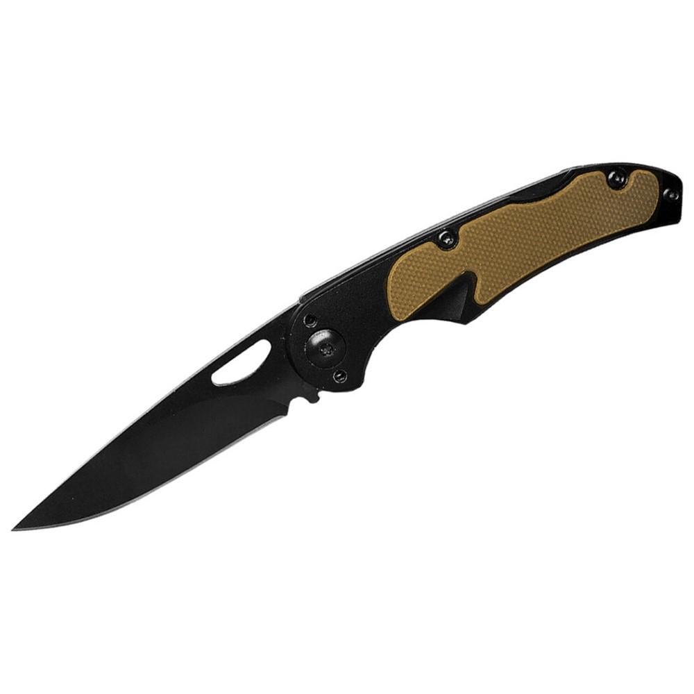 ABKT Elite Mark II Tan Lockback Folding Knife with Drop Point Blade