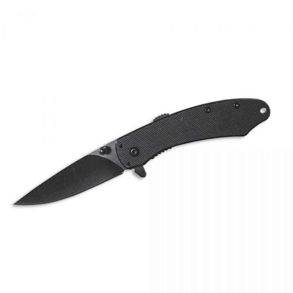 ABKT Ember Elite Folding Pocket Knife 2-3/4" Black Drop Point Blade