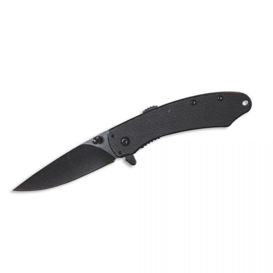 ABKT Ember Elite Folding Pocket Knife 2-3/4" Black Drop Point Blade