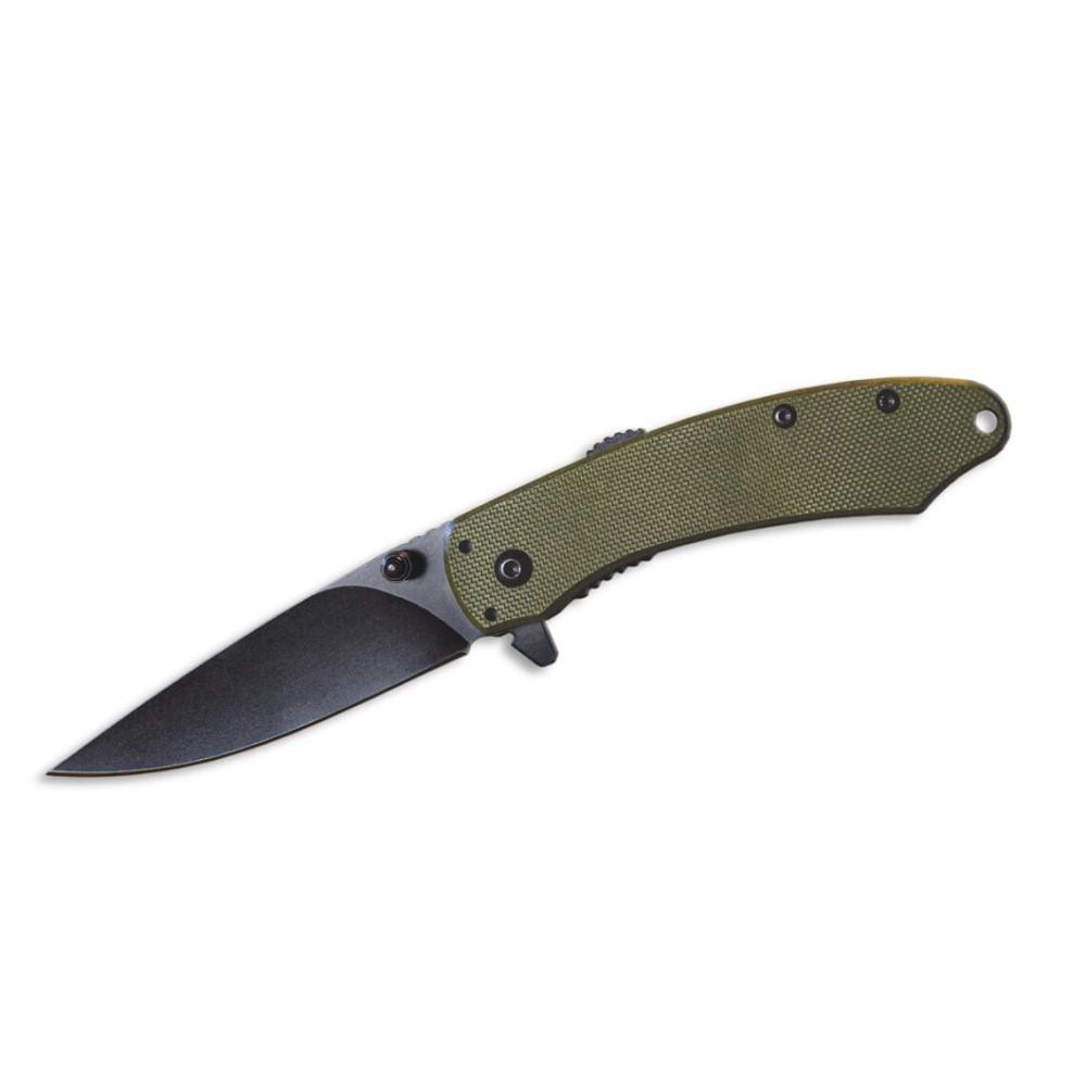 ABKT Elite Ember EDC Folding Knife 2-3/4" Drop Point Blade Green
