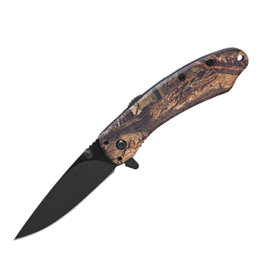 ABKT Elite Ember Spring Assisted Folding Knife 2-3/4" Mossy Oak DNA