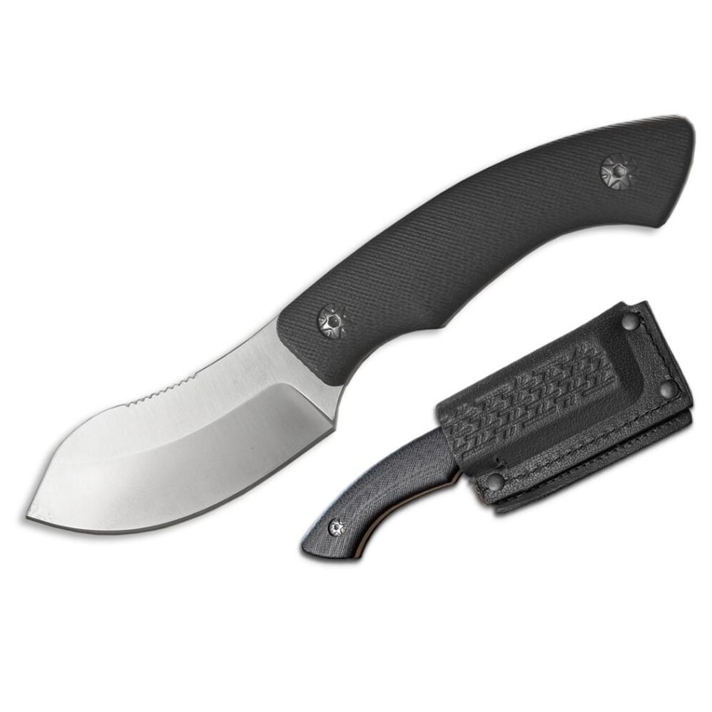 ABKT Elite Grunt Fixed Knife 3" Nesmuk Black G10 Handle with Sheath