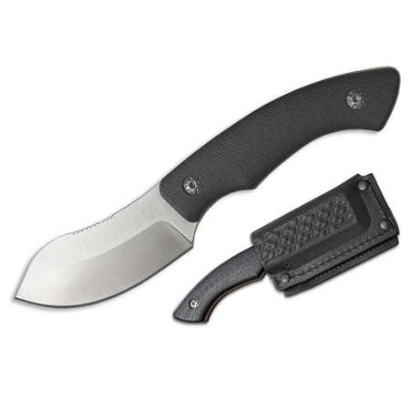 ABKT Elite Grunt Fixed Knife 3" Nesmuk Black G10 Handle with Sheath