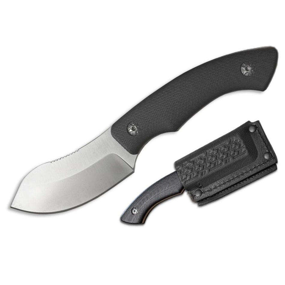 ABKT Elite Grunt Fixed Knife 3" Nesmuk Black G10 Handle with Sheath