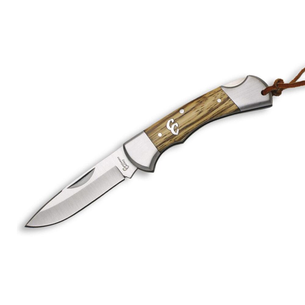 ABKT Sagebrush Cattleman Lockback Folding Pocket Knife 3" Drop Point Zebrawood