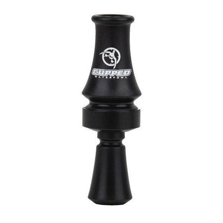 Cupped Double Reed Duck Mouth Call Comeback Quack Black Hand Tuned