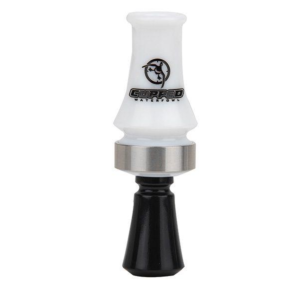 Cupped Double Reed Duck Mouth Call Comeback Quack White Hand Tuned