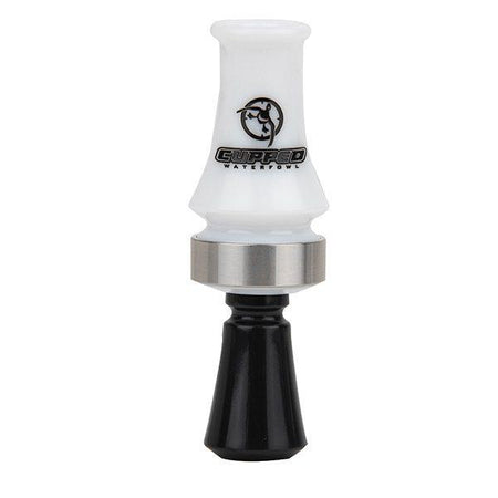 Cupped Double Reed Duck Mouth Call Comeback Quack White Hand Tuned