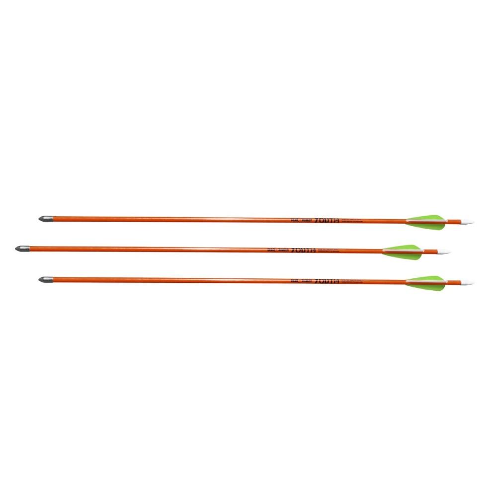 Dead Ringer 26" Beginner Fiberglass Archery Arrows 3-Count