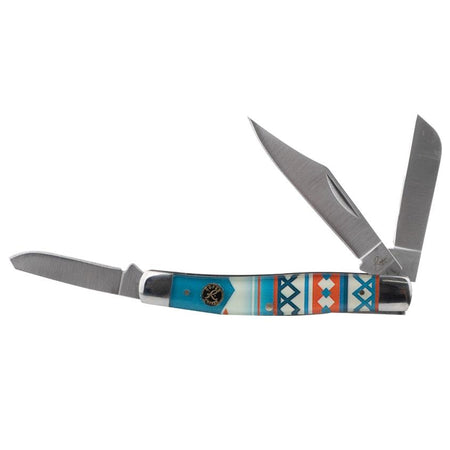 ABKT Roper Sunset Series 3-Blade Stockman Folding Knife Carbon Steel