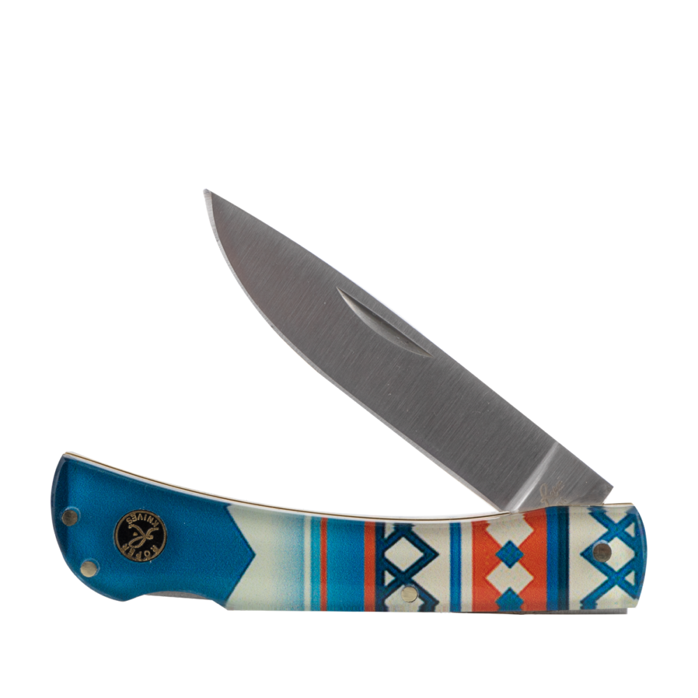 ABKT Roper Tumbleweed Sunset Lockback Folding Knife 3in Blade