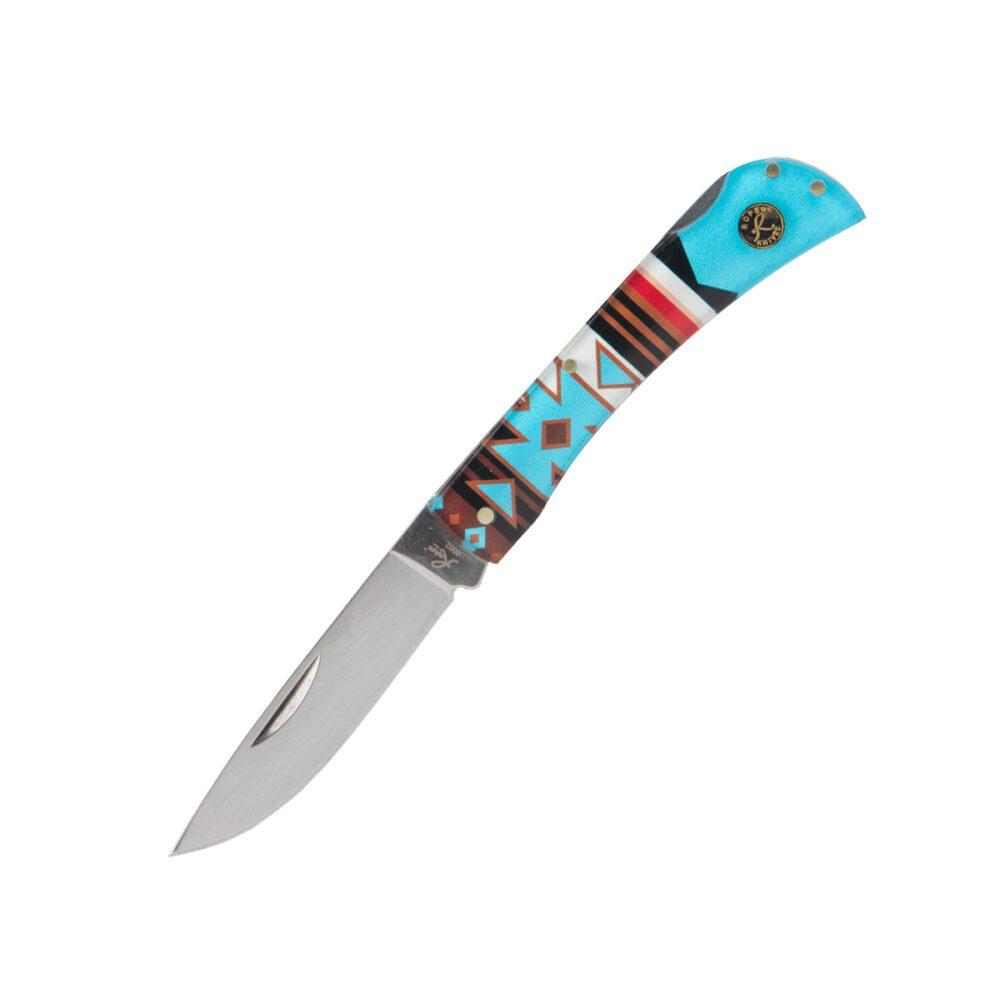 ABKT Sunset Series II Roper Tumbleweed Folding Pocket Knife 3" Drop Point